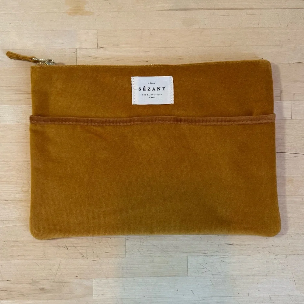 Sezane velvet pouch - Picture 1 of 4